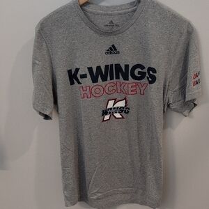 Adidas Gray K-Wings Hockey Tee